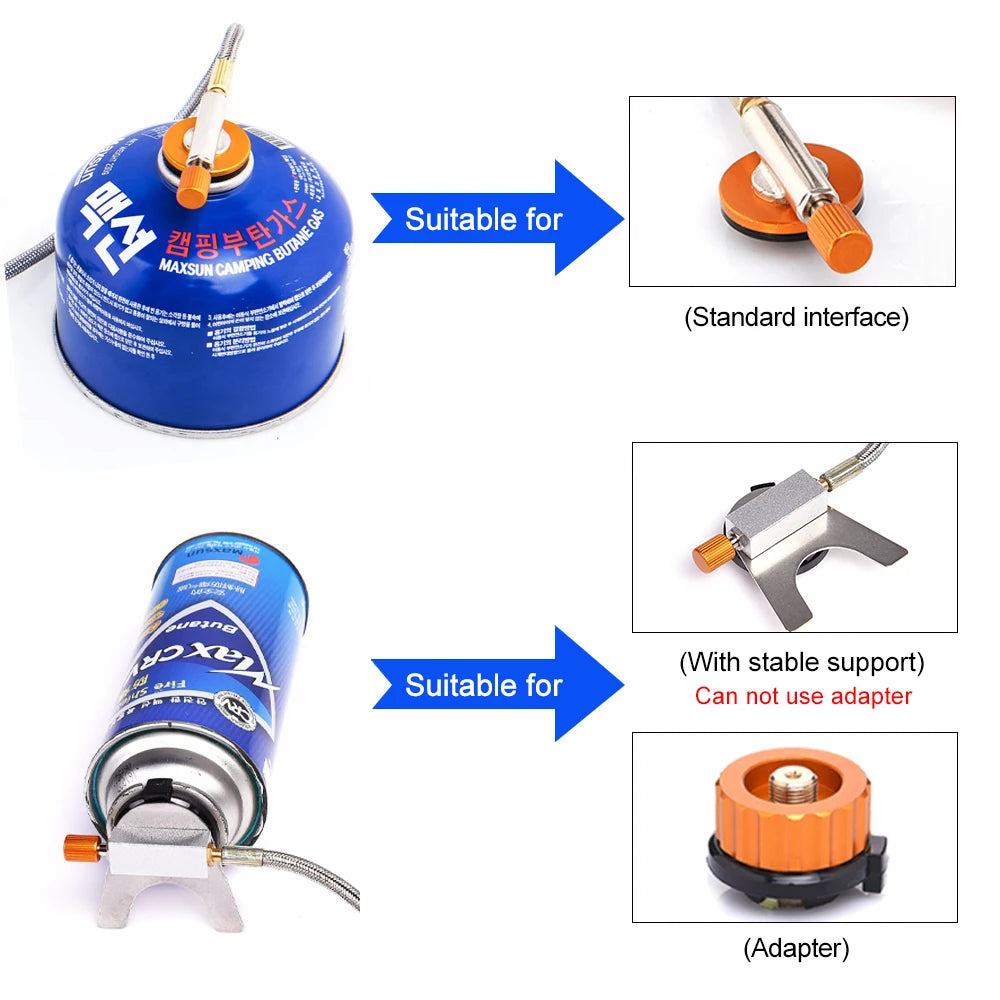 Widesea Camping Gas Stove – Strong Fire Outdoor Tourist Burner & Survival Cooker